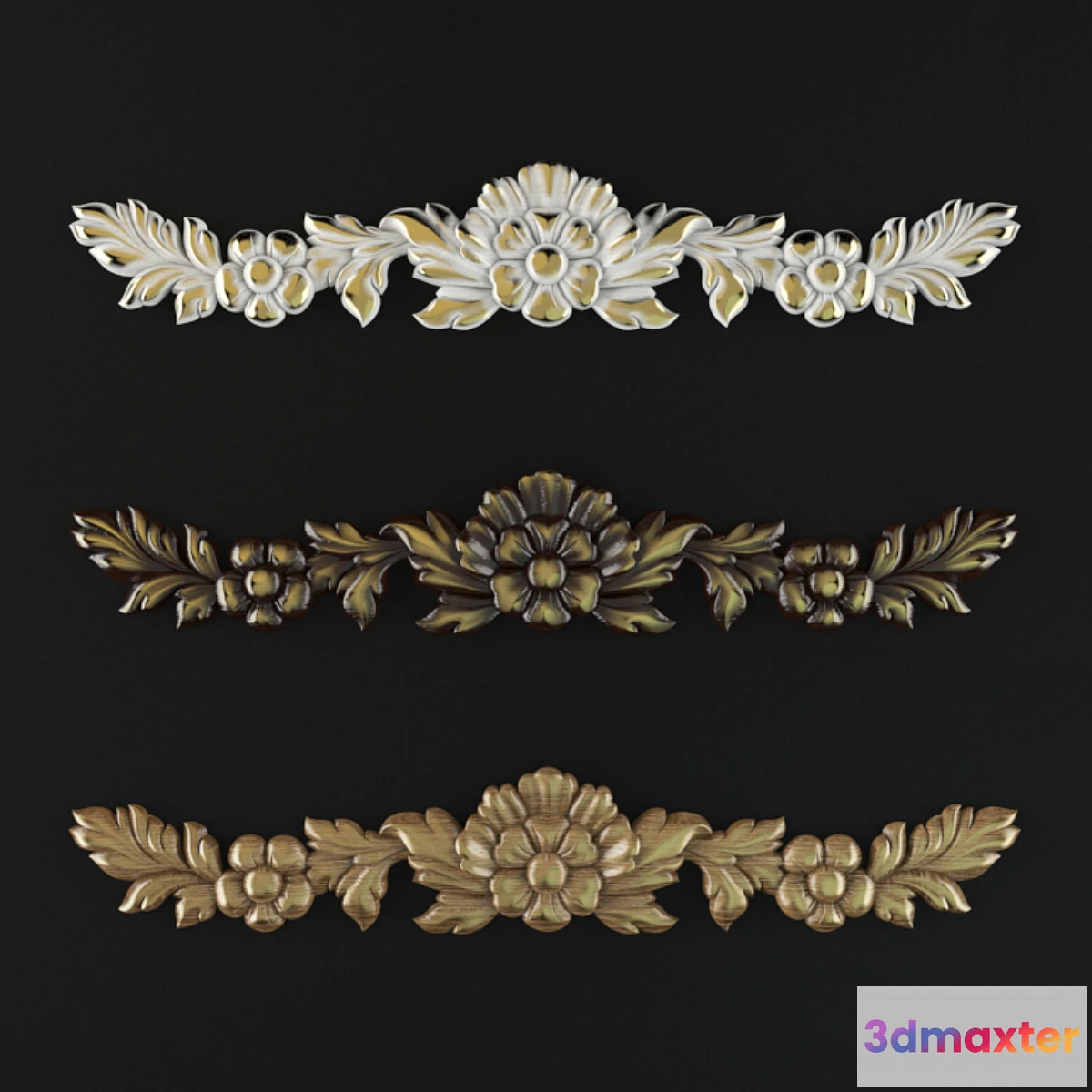 1454900 - flowers carving 3D Max