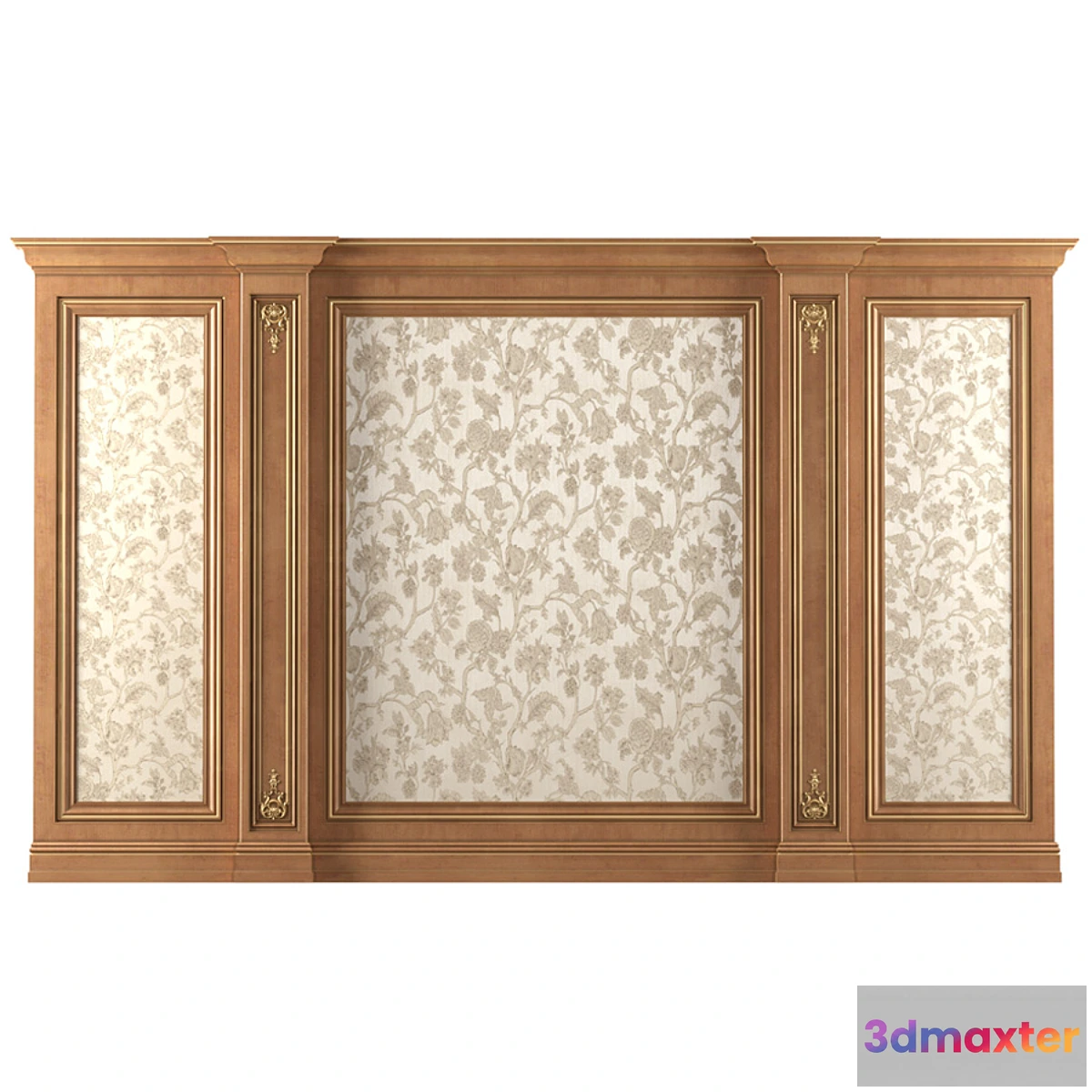 1459006 - Wall wood boiserie paneling 3D Max