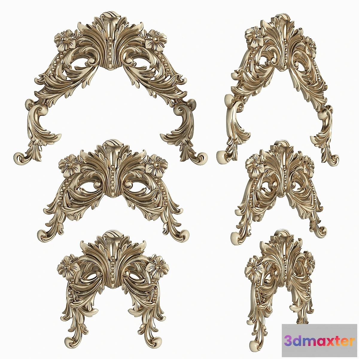 1466288 - Decorative carved trim 3D Max