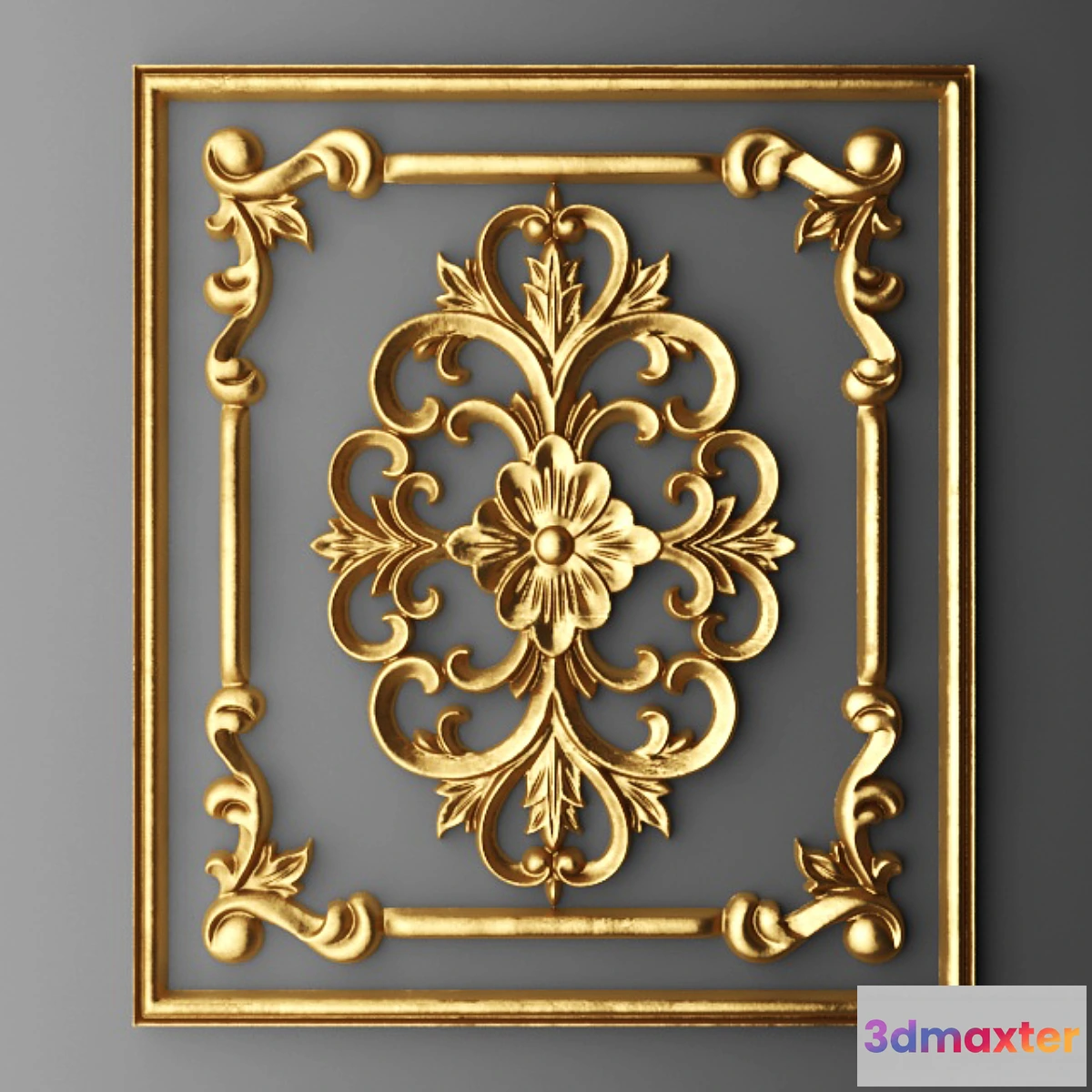 1466850 - Stucco Frame carving. 3D Max