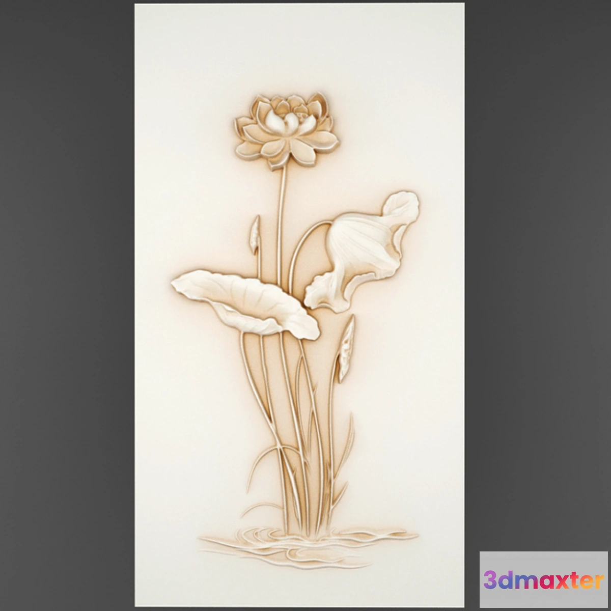 1467986 - Flowers relief. 3D Max