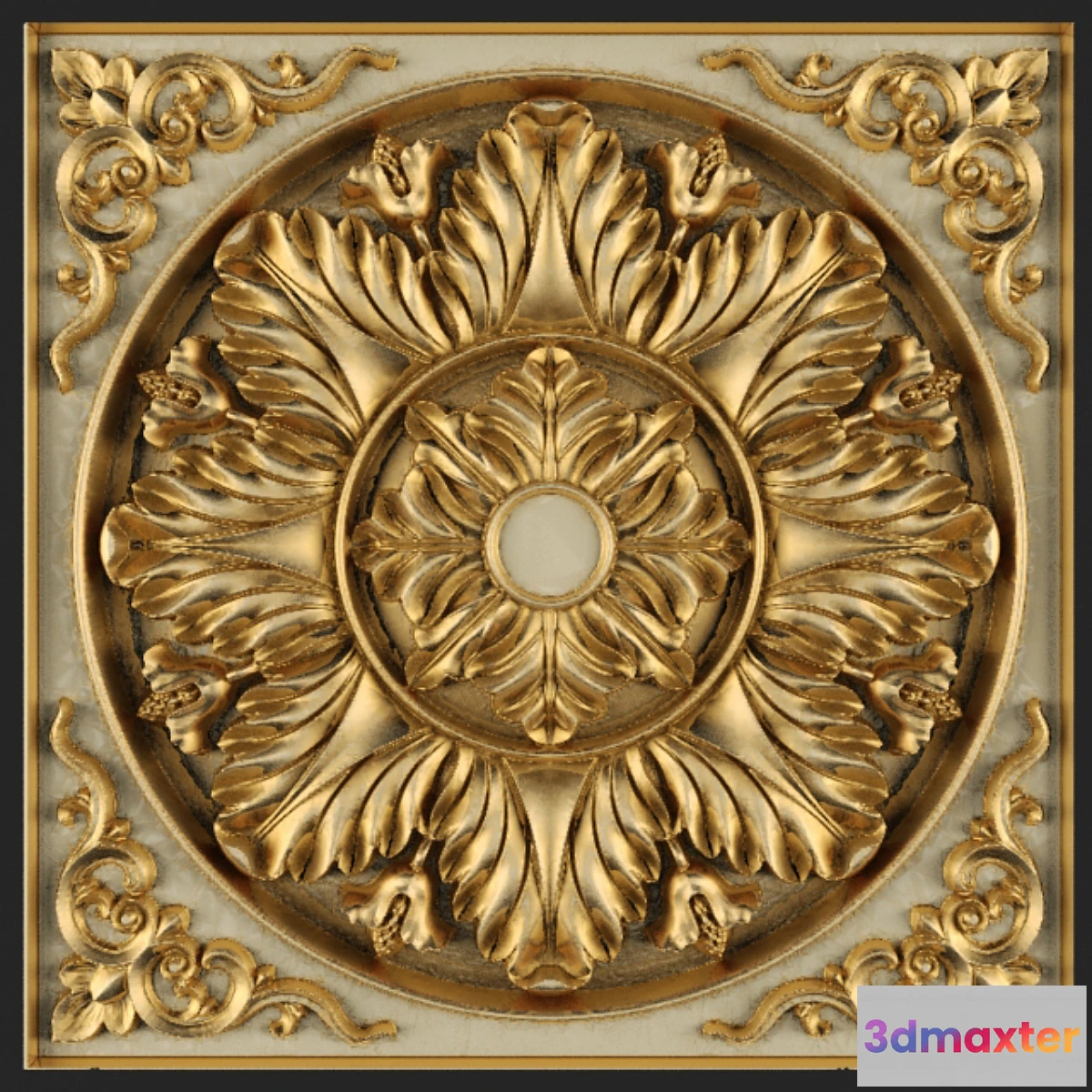 1474370 - Stucco ceiling. 3D Max