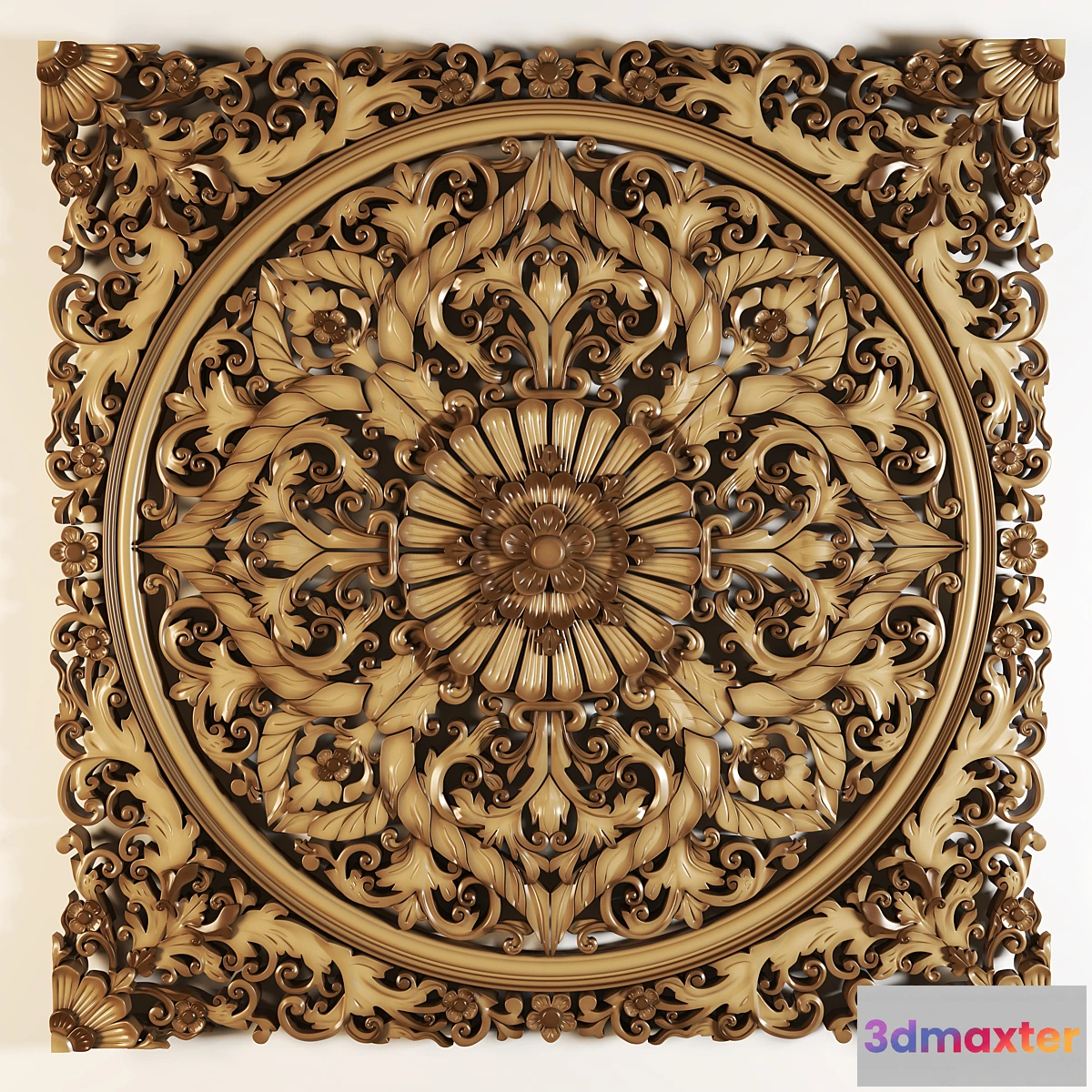 1478768 - Ornament Lotus Flower Mandala 3D Max
