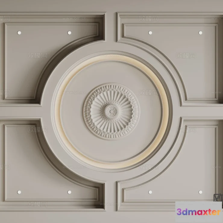 1536754 - Decoration - Detail - Ceiling - 3D Model For Interior Design - 11547 3D Max