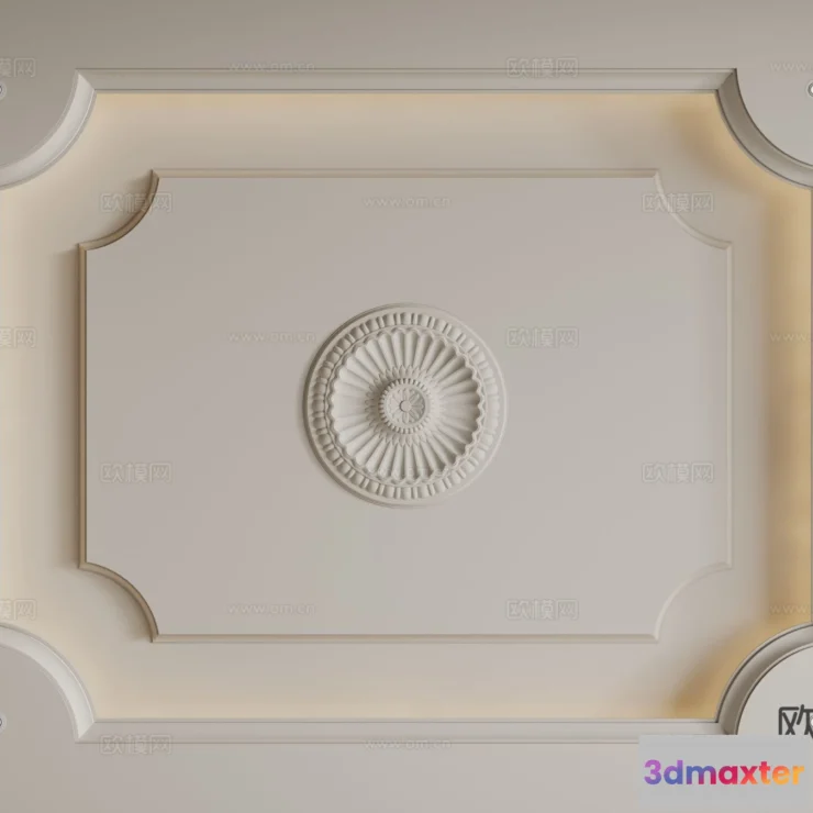 1536768 - Decoration - Detail - Ceiling - 3D Model For Interior Design - 11554 3D Max