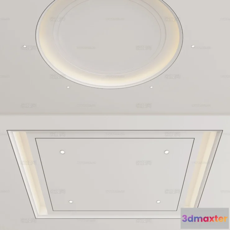 1536770 - Decoration - Detail - Ceiling - 3D Model For Interior Design - 11555 3D Max