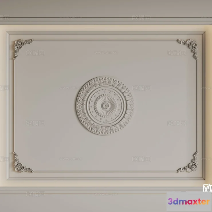 1536776 - Decoration - Detail - Ceiling - 3D Model For Interior Design - 11558 3D Max