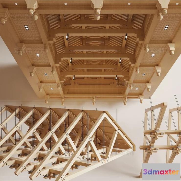 1536786 - Decoration - Detail - Ceiling - 3D Model For Interior Design - 11563 3D Max