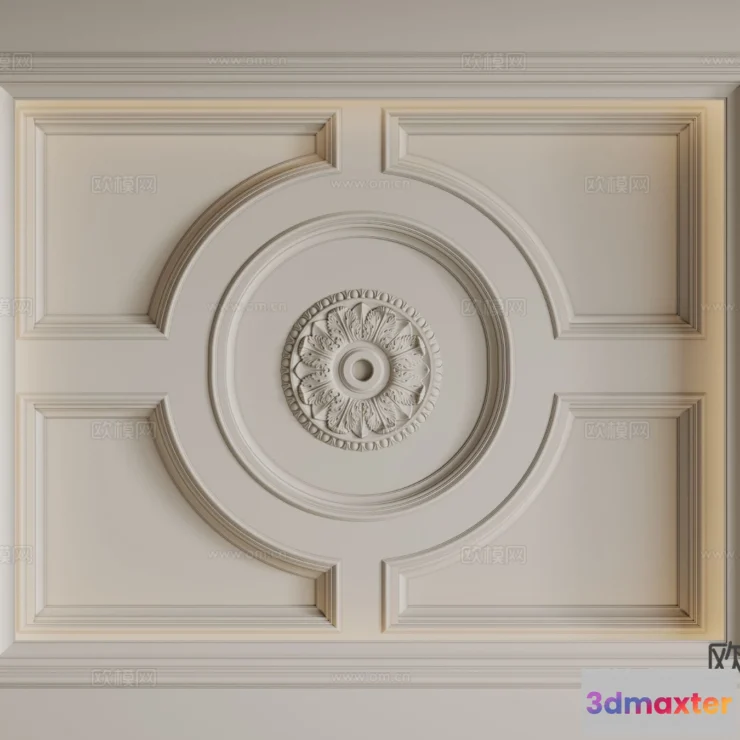 1536800 - Decoration - Detail - Ceiling - 3D Model For Interior Design - 11570 3D Max