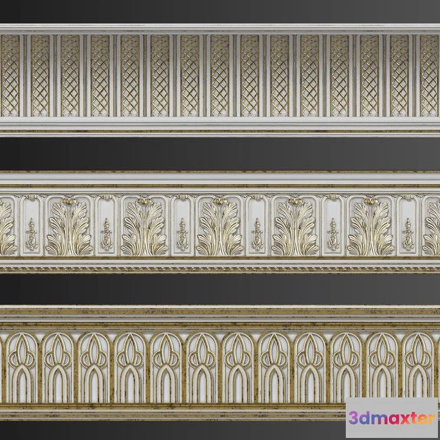 1544839 - Three Cornices Torus Style (2) 3D Max