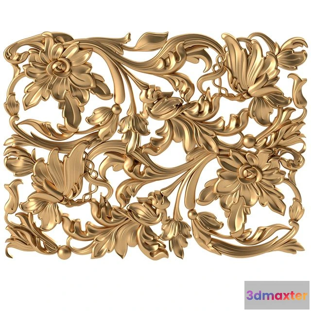 1548385 - Carved decor 3 3D Max