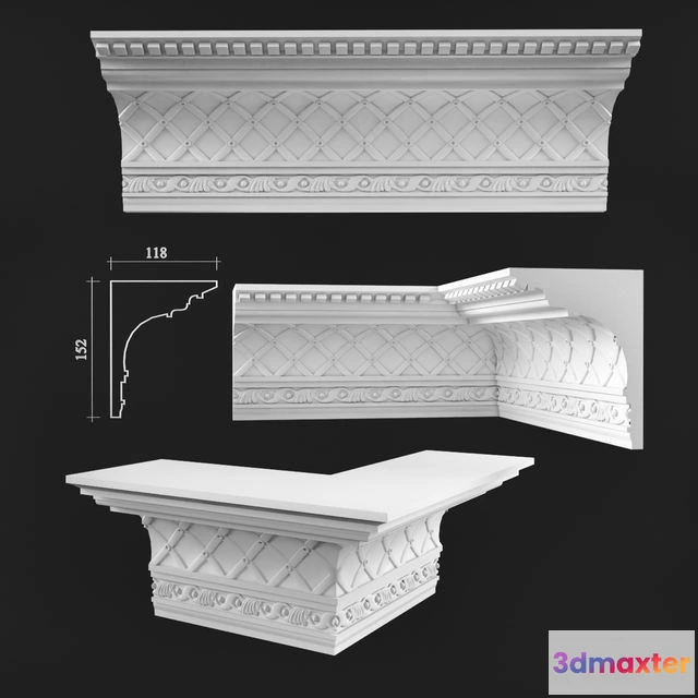 1558317 - Cornices Daylight 3D Max
