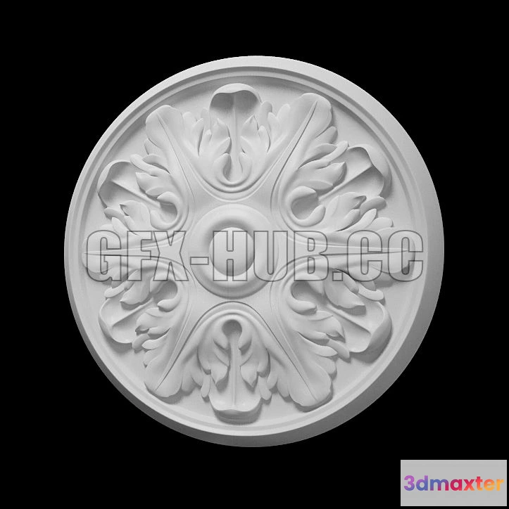 1565756 - Decorative rosette 3D Max