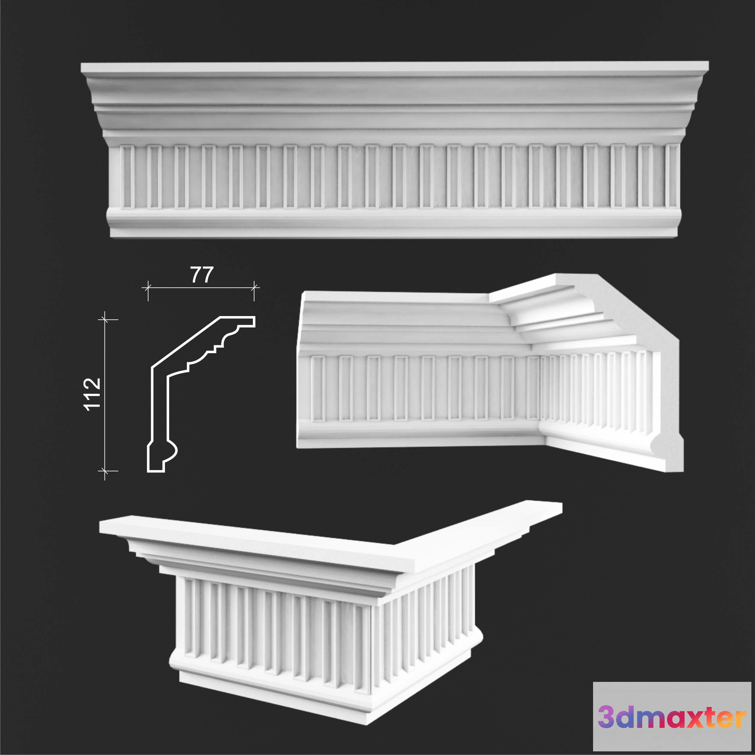 1597516 - decoration - Cornices 3D Max