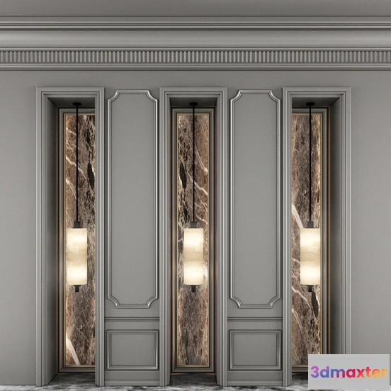 1597566 - decoration - Classic Wall- Panel 3D Max