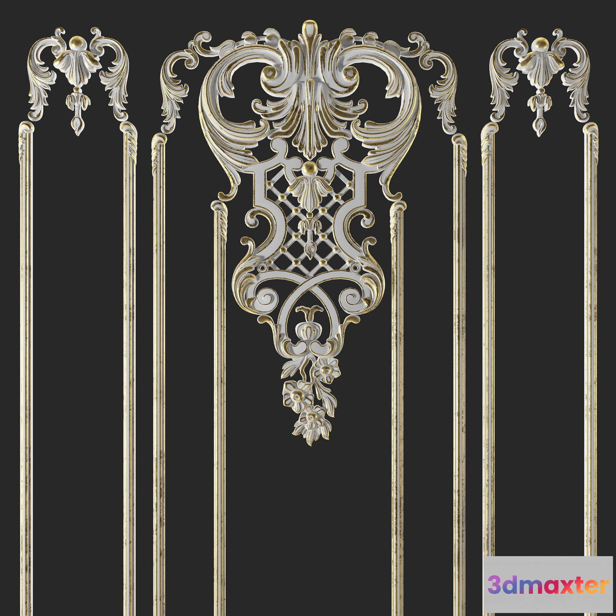 1597574 - decoration - Stucco molding 322 3D Max