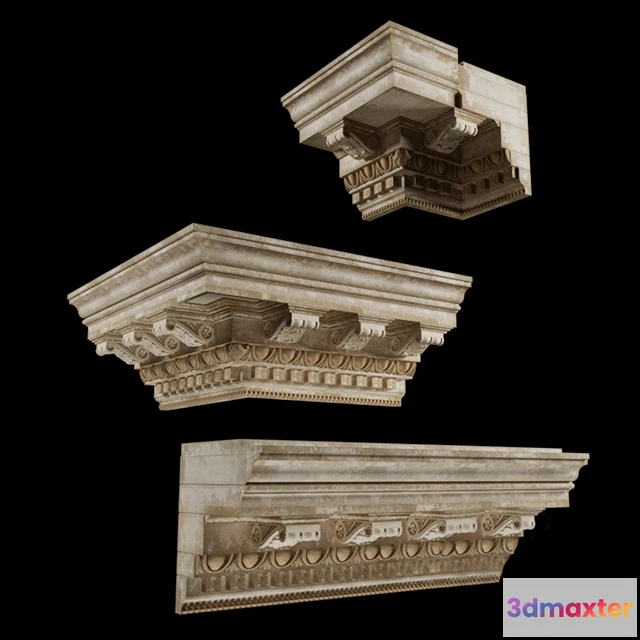 1597576 - decoration - Classic curtain rod 3D Max