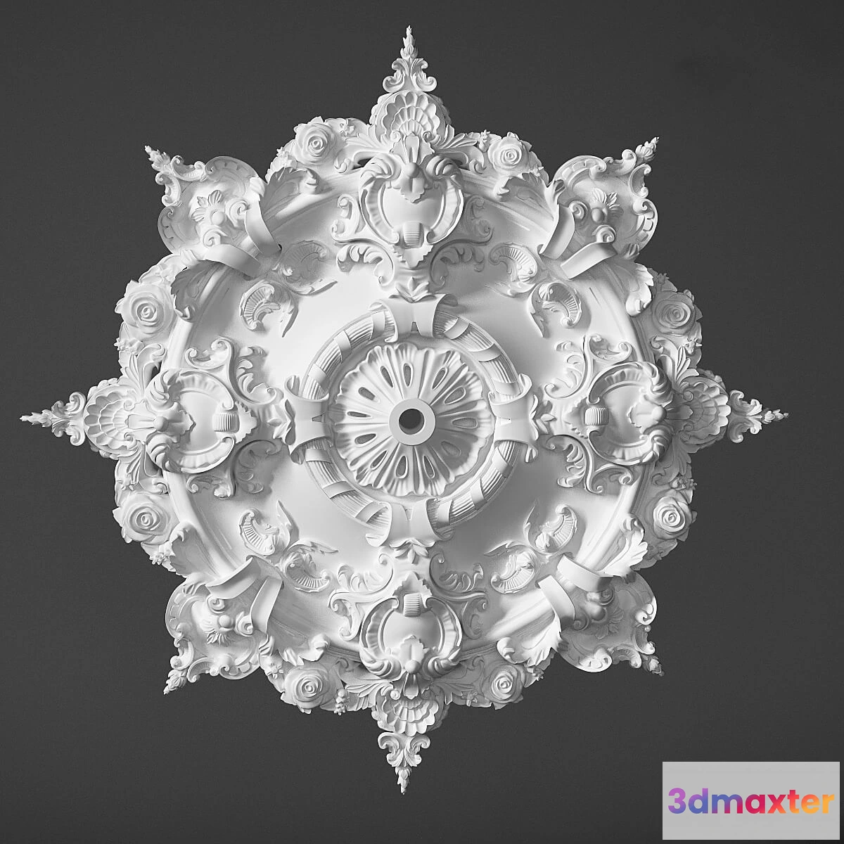 1597582 - decoration - Ceiling outlet P113 Sabur decor 3D Max