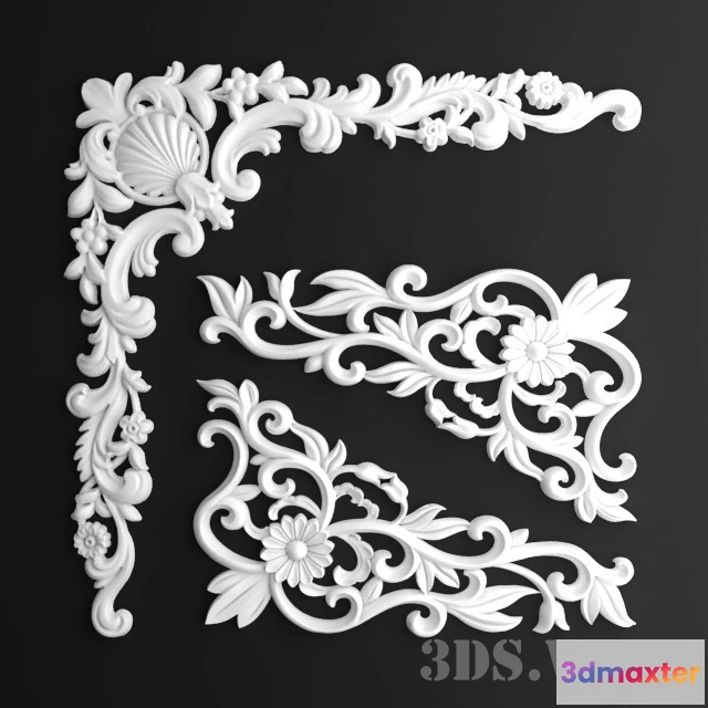 1597660 - decoration - Stucco - modern beautiful patterns 3D Max