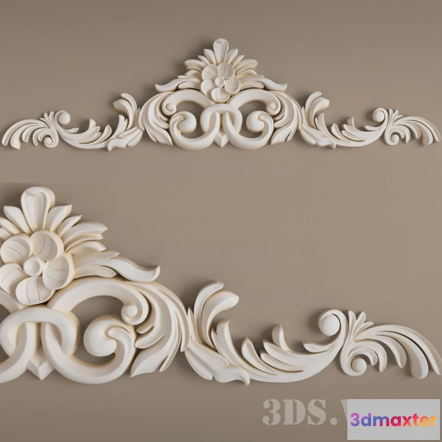 1597670 - decoration - Very beautiful classical stucco 3D Max