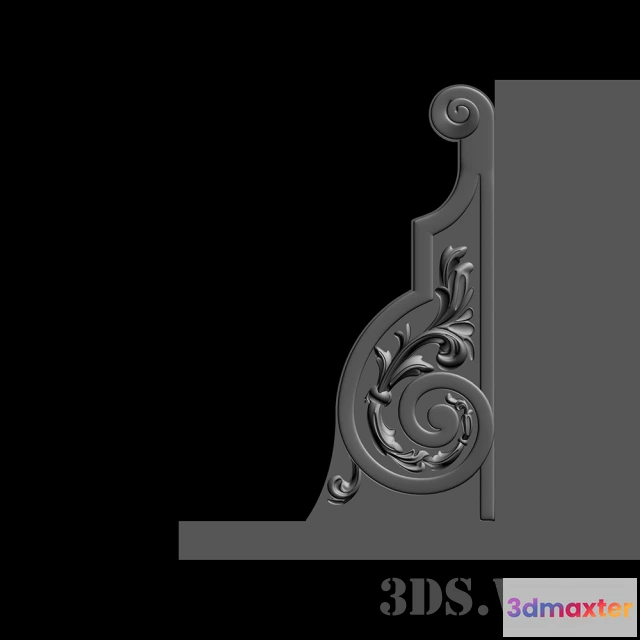 1597682 - decoration - Beautiful modern stucco in the interior 3D Max