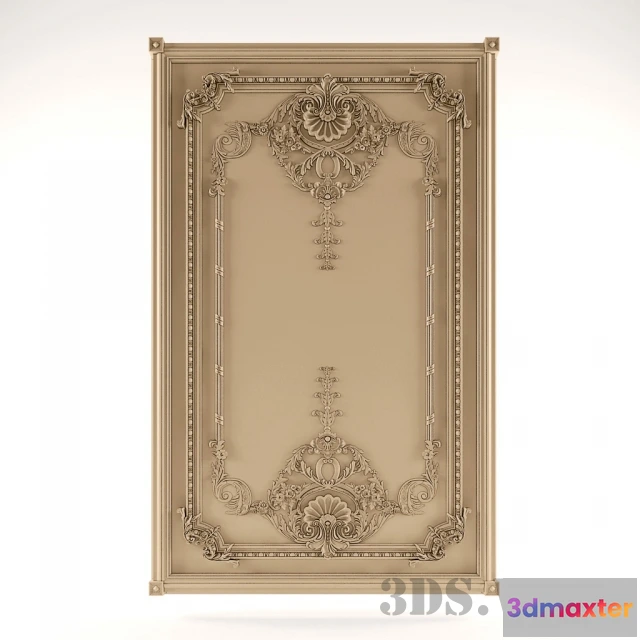 1597686 - decoration - Large rectangular stucco pattern 3D Max