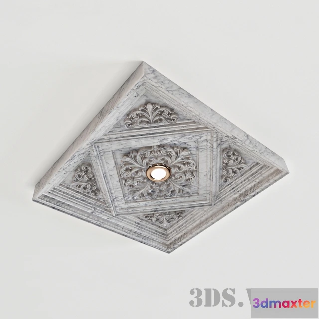 1597688 - decoration - Stucco Caisson with Stone Texture 3D Max