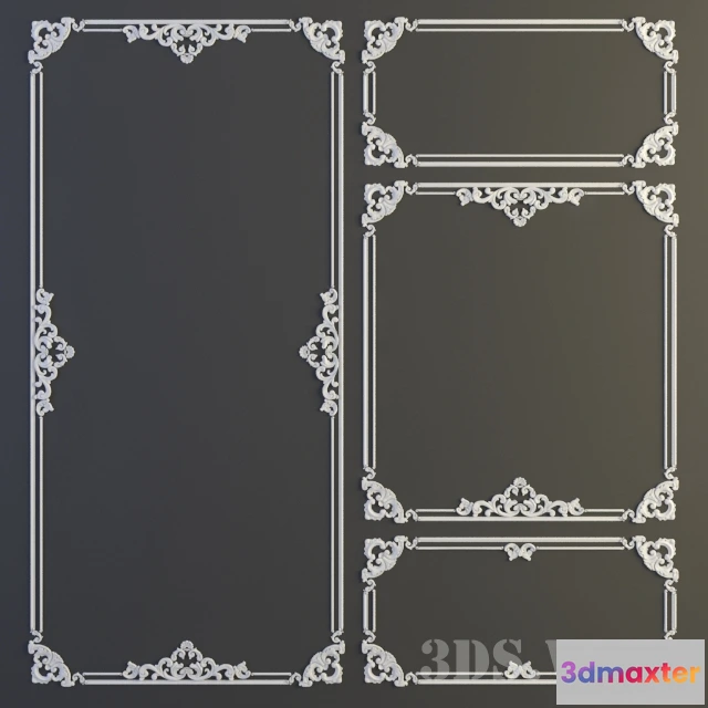 1597696 - decoration - Classic stucco molding set 3D Max