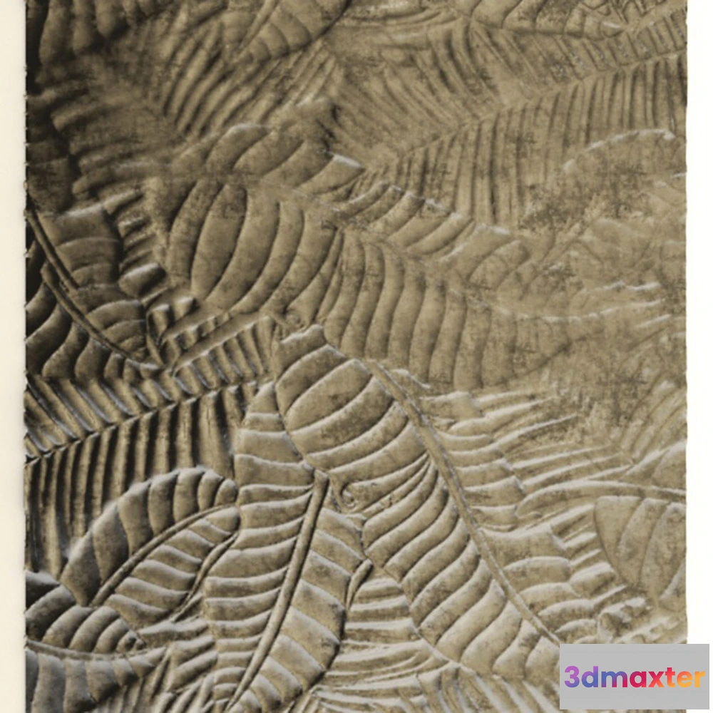 1597722 - decoration - Stucco molding  with leaf pattern 3D Max