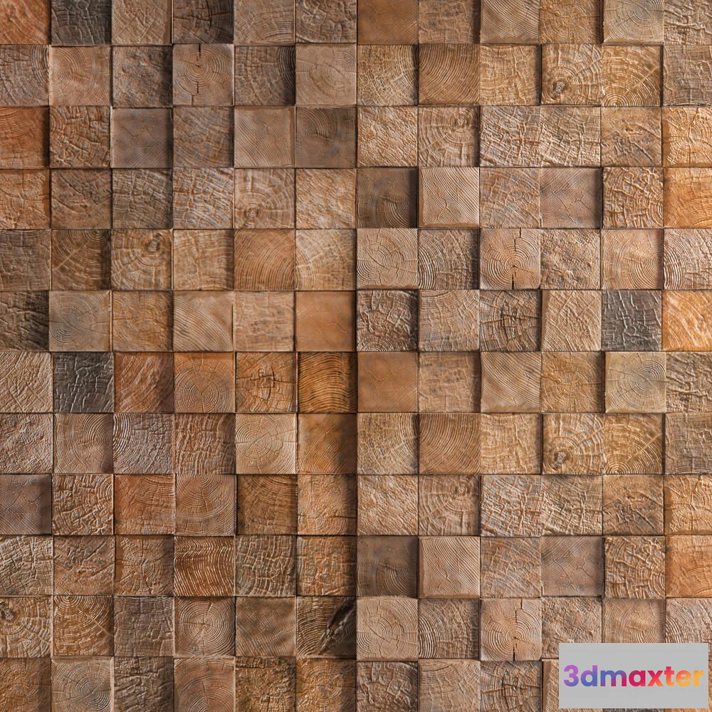 1597726 - decoration - Decorative wall with wood texture 3D Max