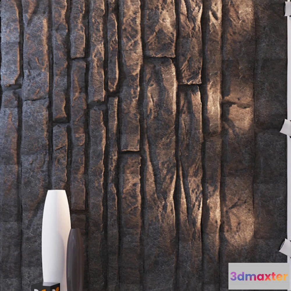 1597748 - decoration - Decorative wall with stone texture 3D Max