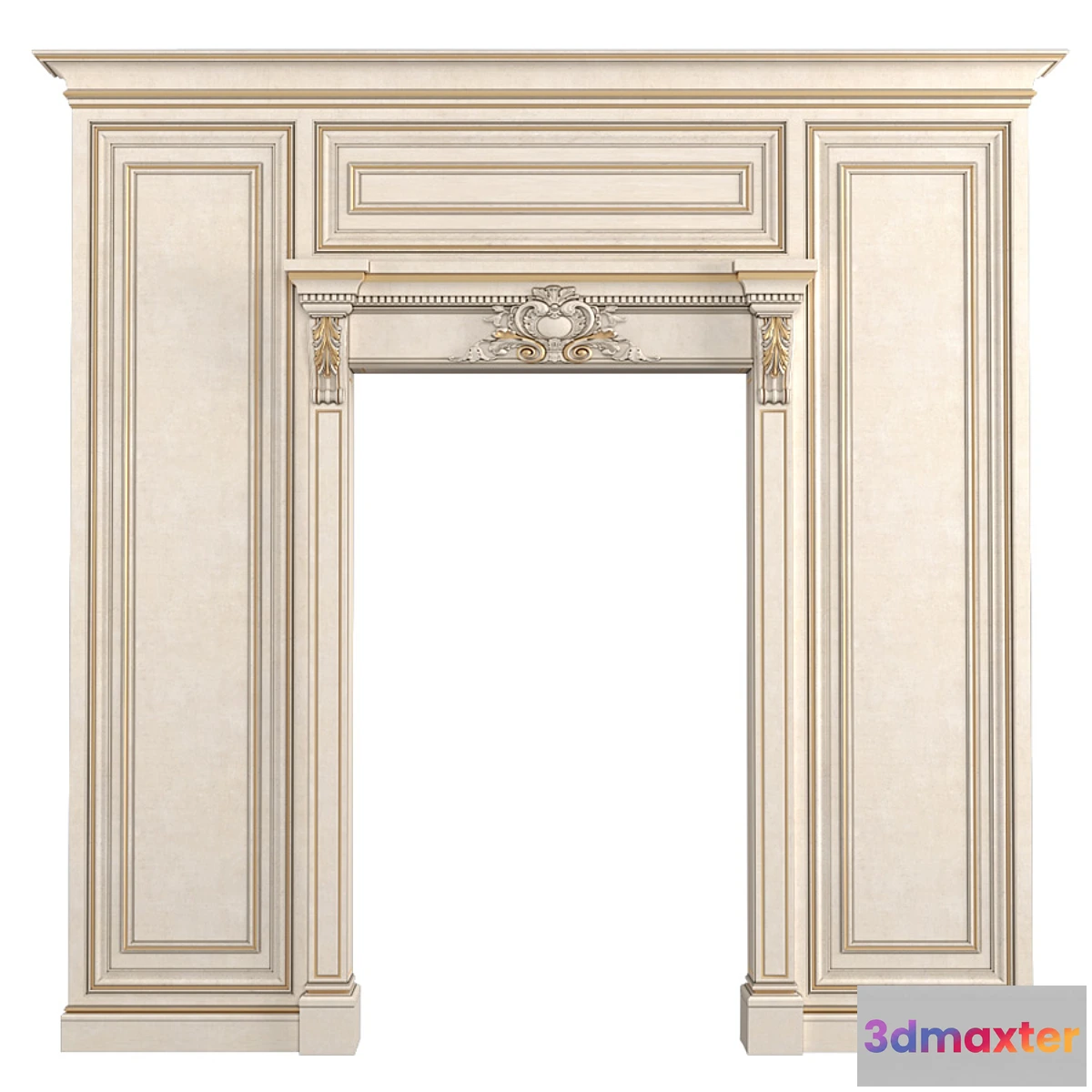 547437 - Classic Door Portal. Wall Panels.Arched Opening
