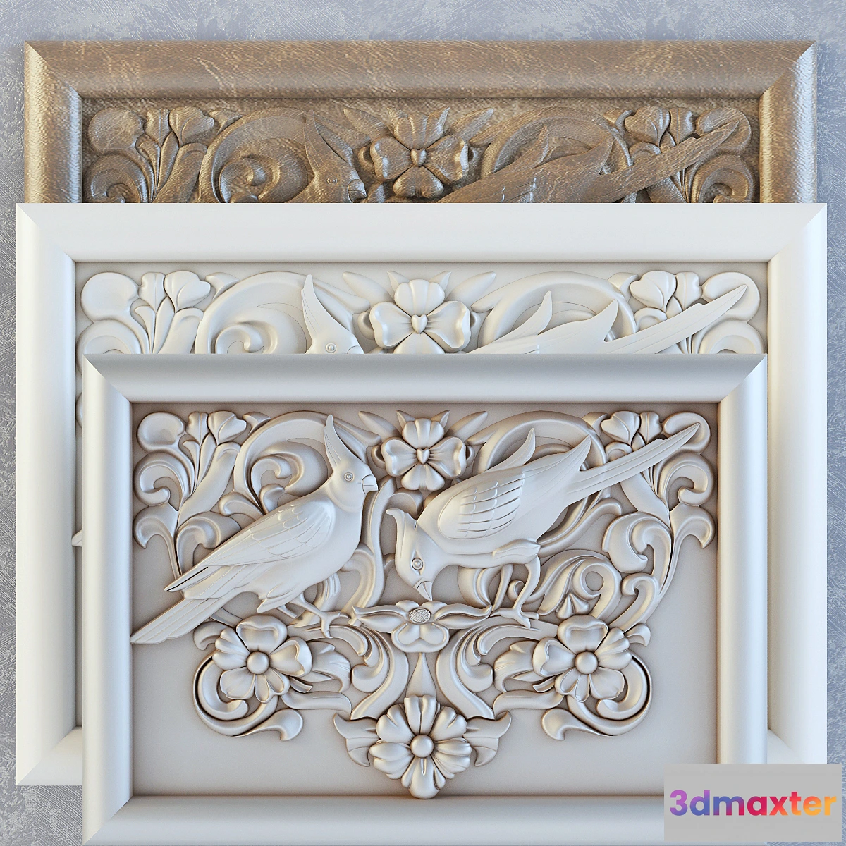 638871 - painting decor on the wall panels moldings