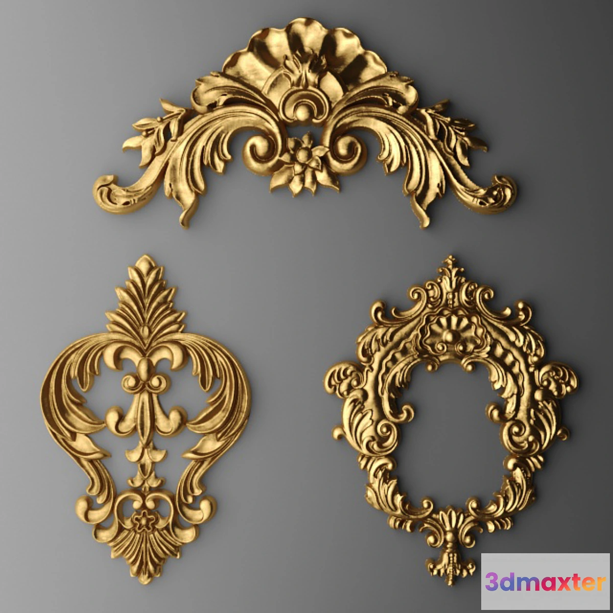 643711 - Stucco cartouche crown.