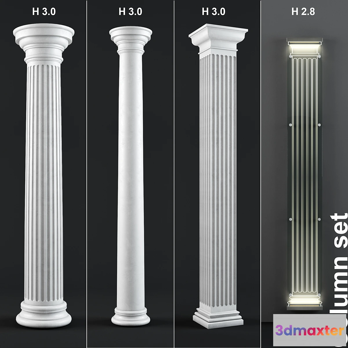 651693 - Column set - Set of 4 columns - No.2