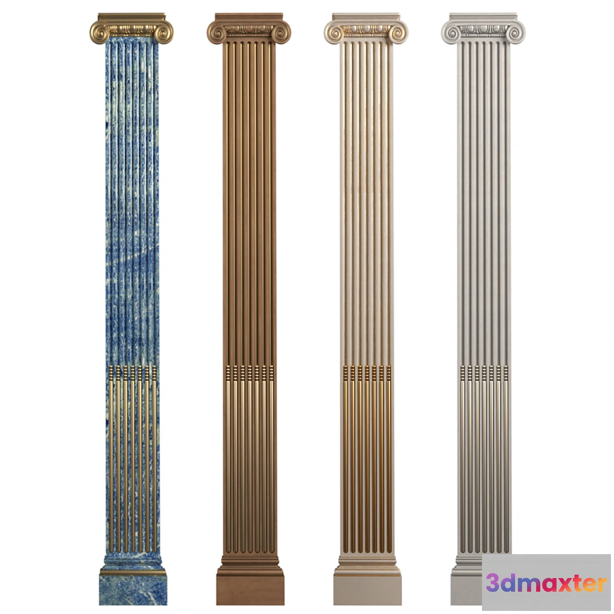 704638 - Pilaster with flute Ionic.
