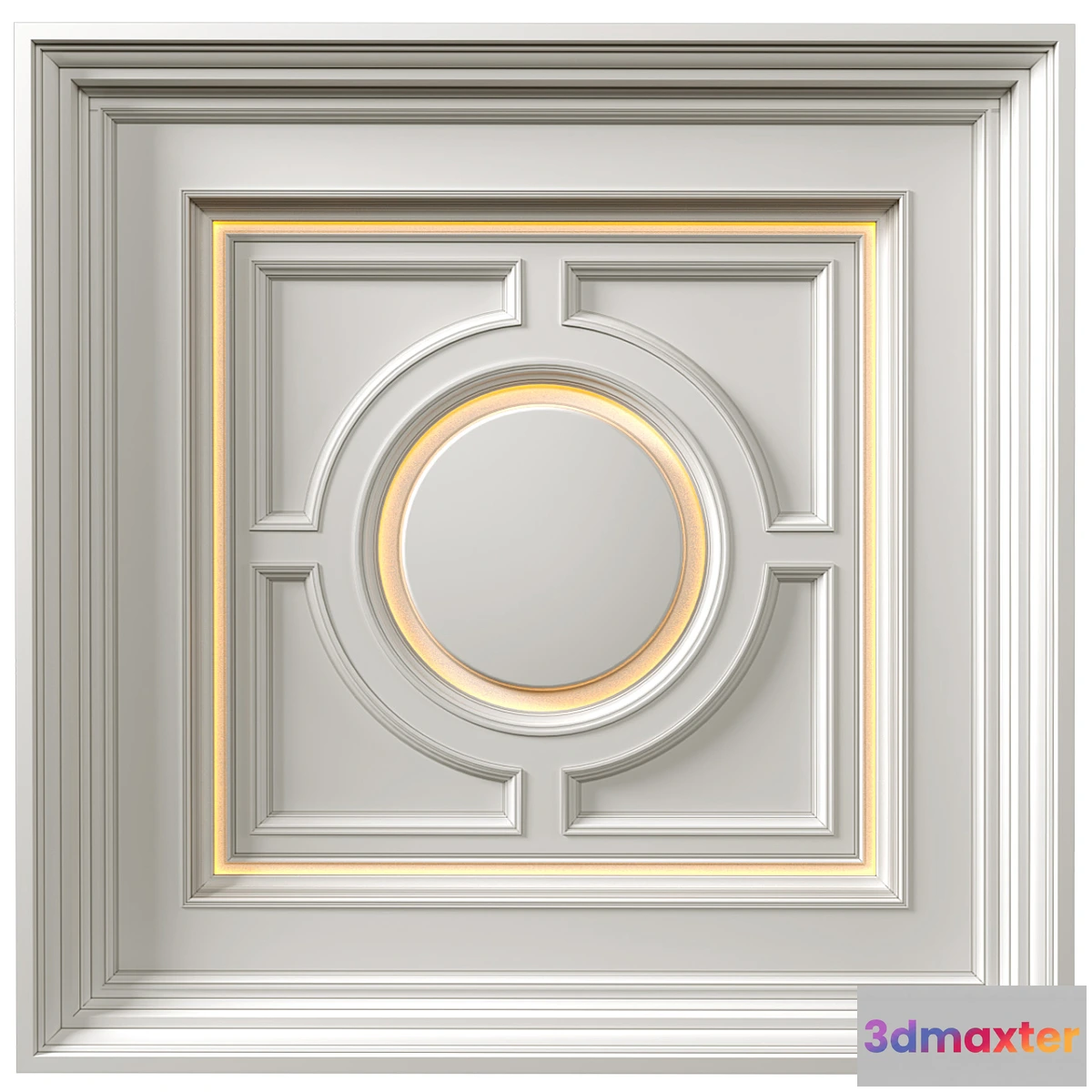 704662 - Art Deco coffered illuminated ceiling.Modern coffered illuminated ceiling - No.5