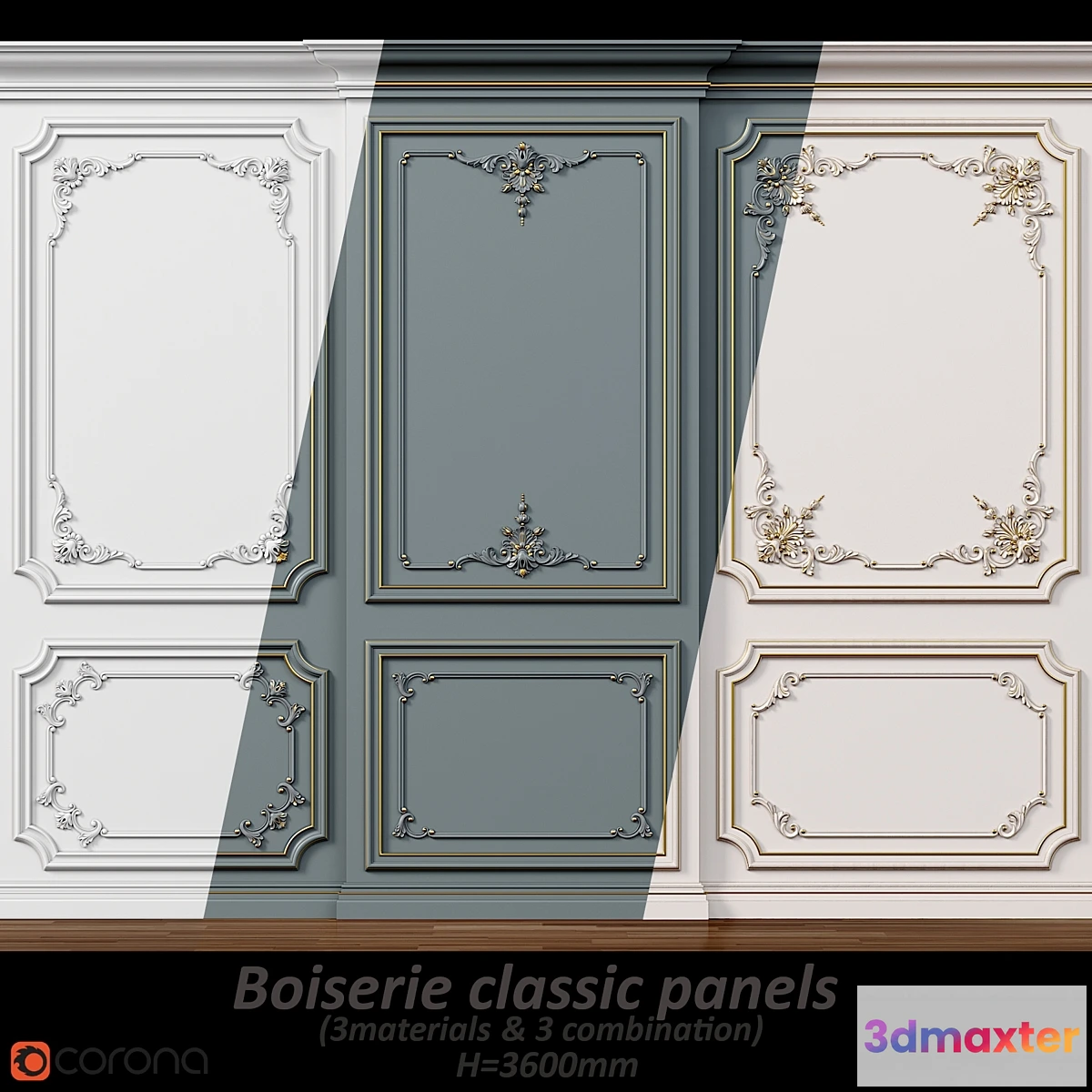 716446 - Wall molding 5. Boiserie classic panels - No.2
