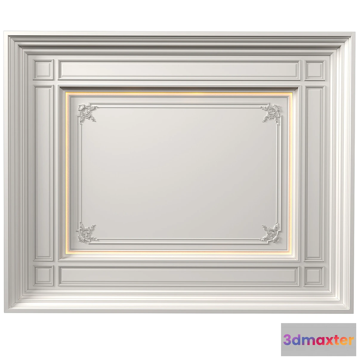 768691 - Art Deco coffered illuminated ceiling.Modern coffered illuminated ceiling - No.8