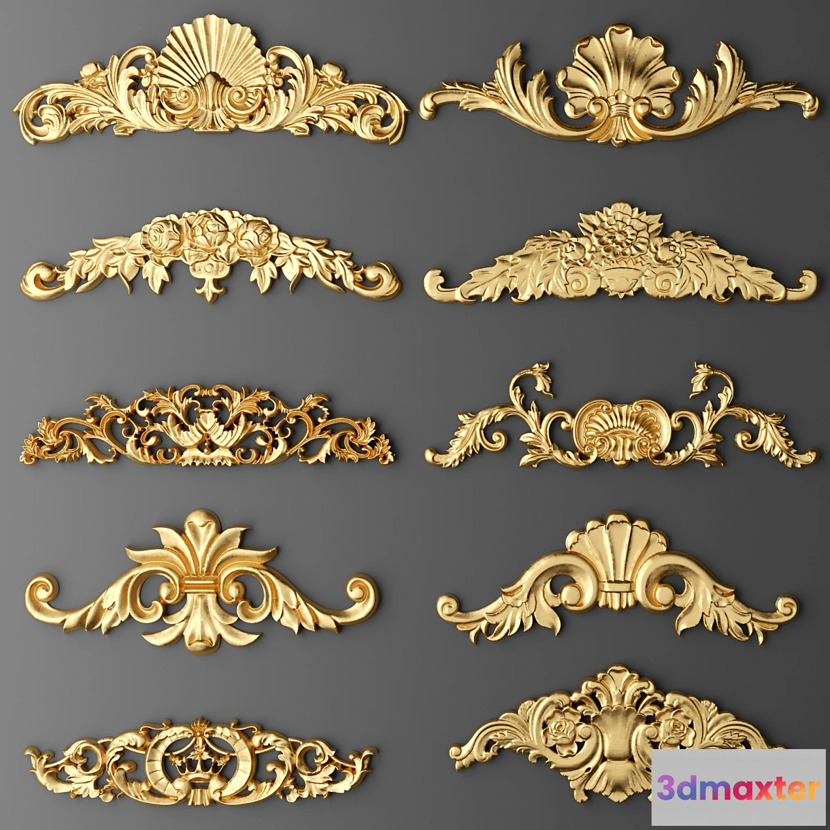 800300 - Set stucco decoration. - No.2