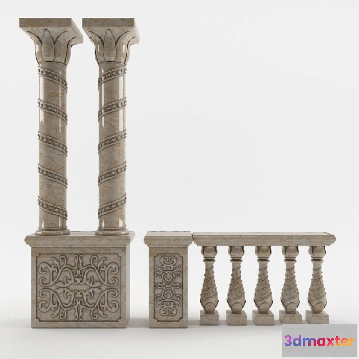 808046 - Column baluster Cupboard