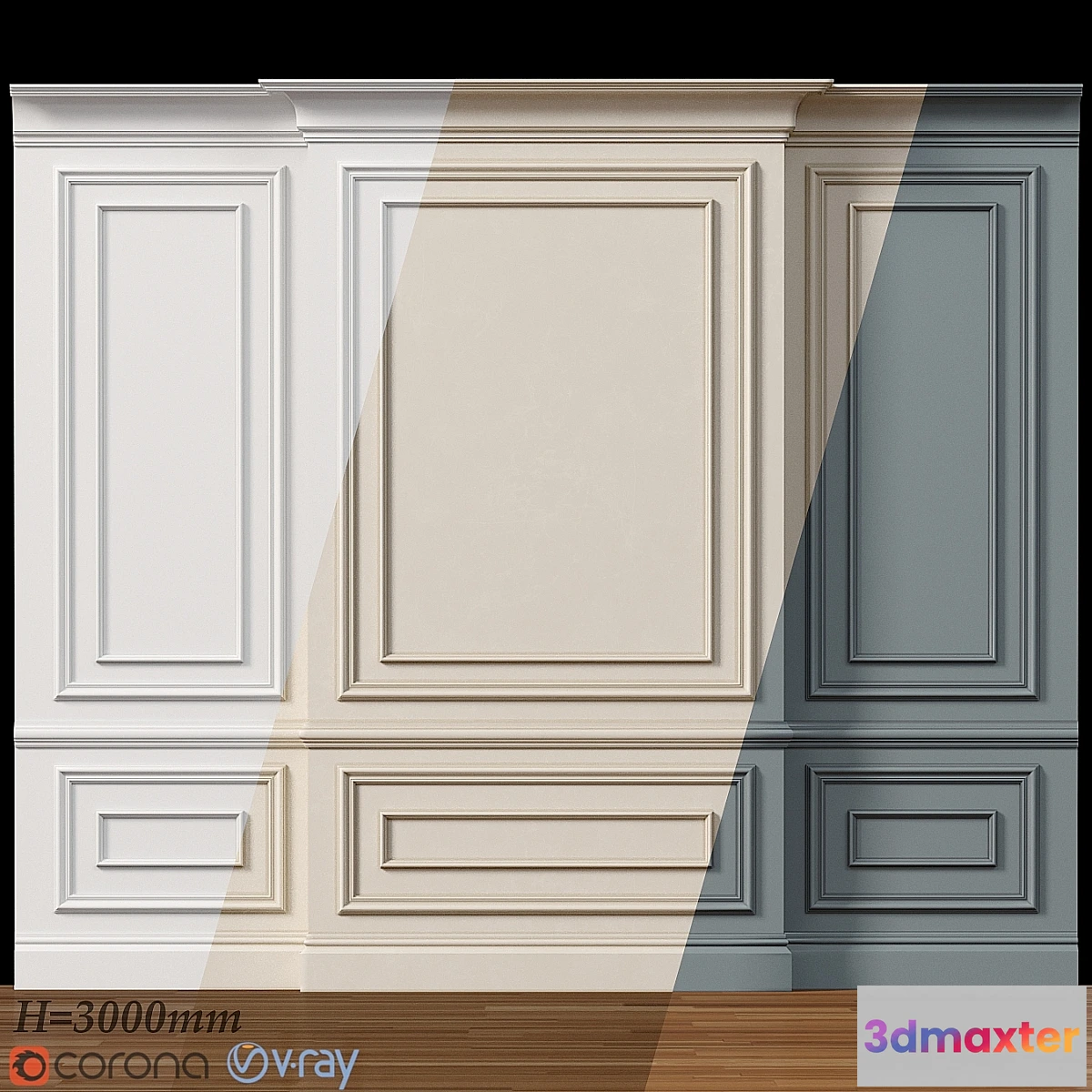 868313 - Wall molding 4. Boiserie classic panels - No.4