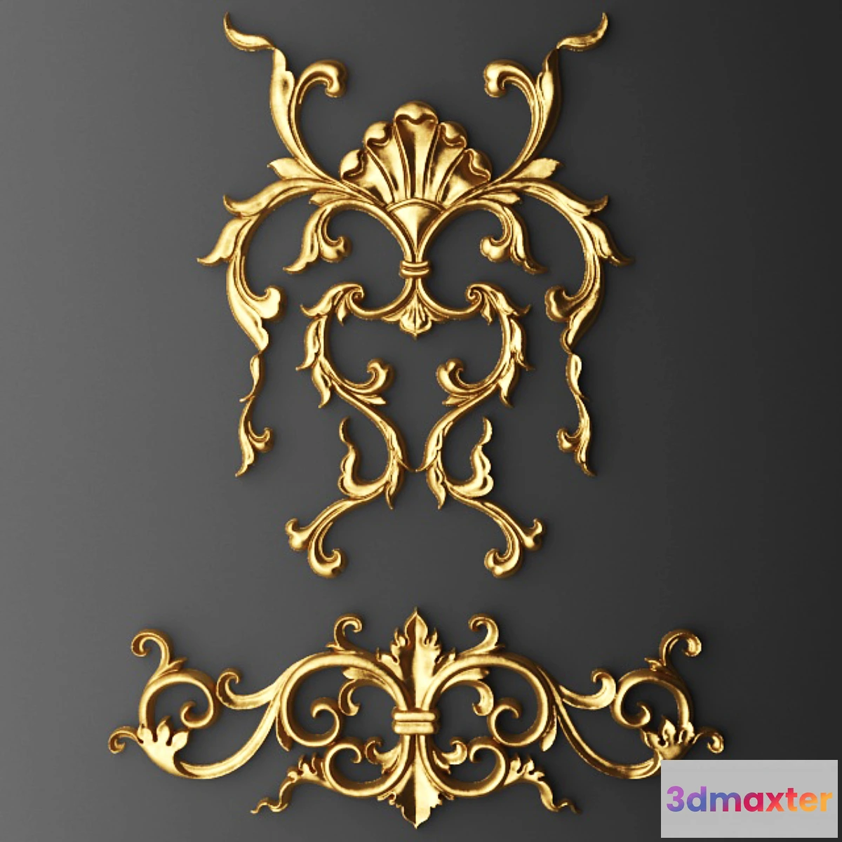 891884 - Stucco cartouche crown. - No.4