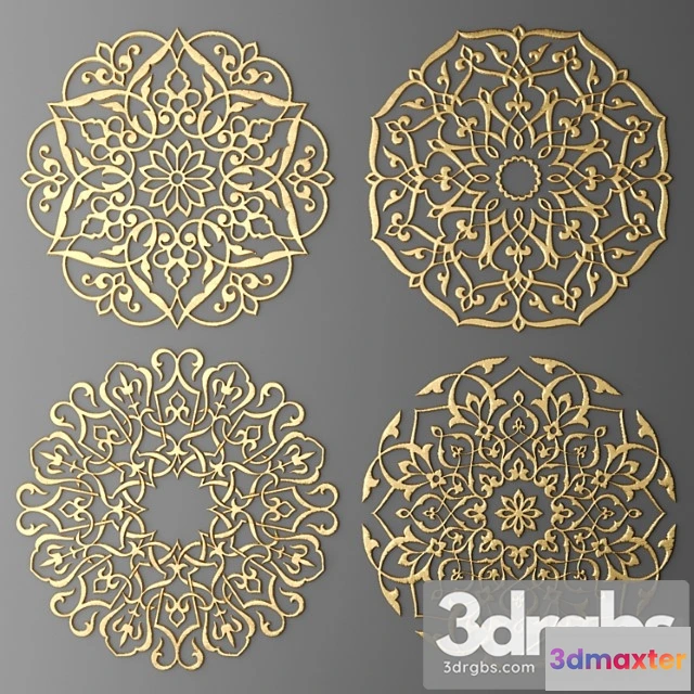 921580 - Decor For The Ceiling Rosette Carving Arabic Oriental