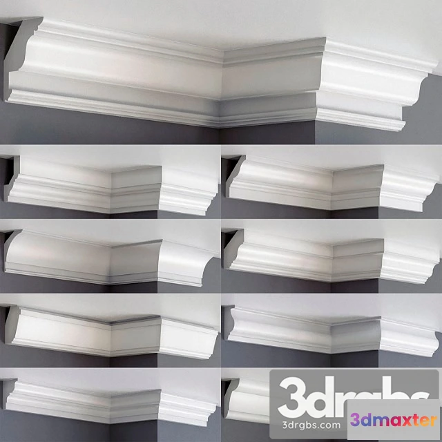 921674 - Decorative plaster Collection of linear eaves 001