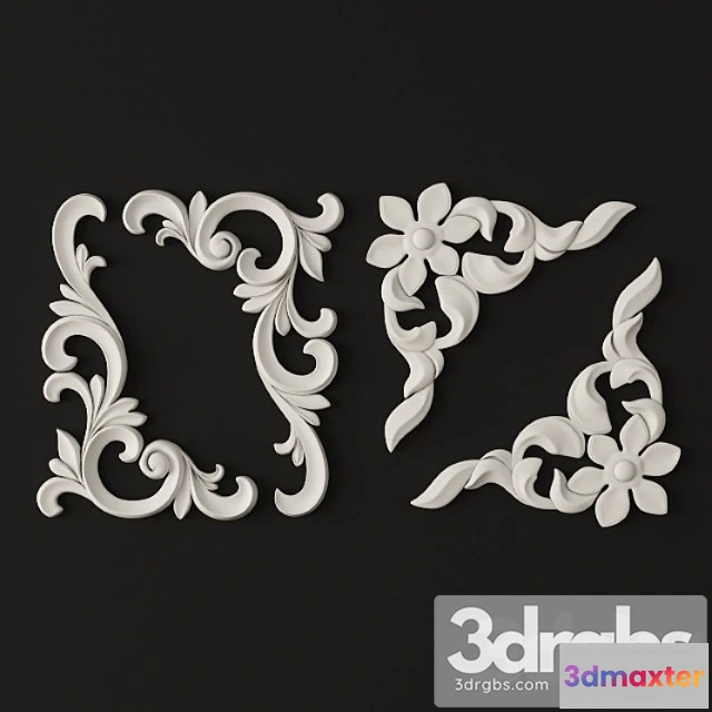921690 - Decorative plaster Decorative corner elements.