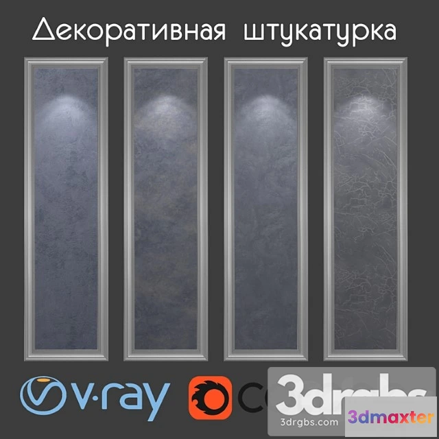 921714 - Decorative Plaster Gray Blue Tones