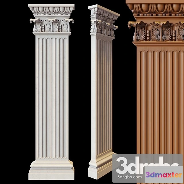921720 - Decorative plaster Half column