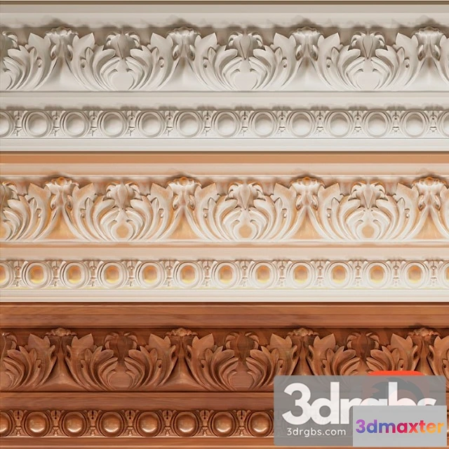 921742 - Decorative plaster Molding for cnc