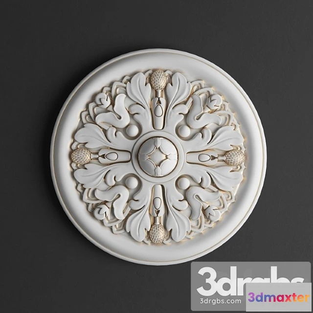 921772 - Decorative plaster Rozetka R2